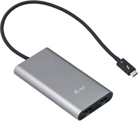 HDMI Adapteris i-Tec TB3DUAL4KHDMI Thunderbolt 3 cena un informācija | Adapteri un USB centrmezgli | 220.lv