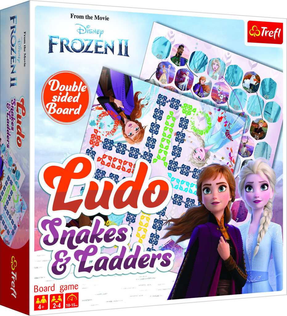 Galda spēle Trefl Frozen 2 Ludo Snakes and Ladders/Čūskas un kāpnes цена и информация | Galda spēles | 220.lv