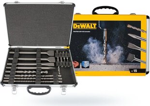 Dewalt urbju SDS+ 5-12mm un kaltu komplekts DT9679, 15 gab. цена и информация | Механические инструменты | 220.lv