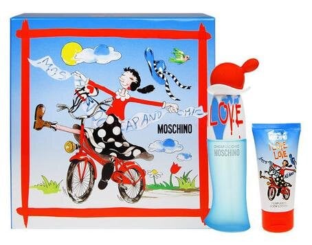 Komplekts Moschino Cheap & Chic I Love Love: edt 30 ml+ ķermeņa losjons 50 ml cena un informācija | Sieviešu smaržas | 220.lv