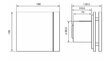 Vannas istabas ventilators S&P Silent 100 CZ Design cena un informācija | Ventilatori vannas istabai | 220.lv