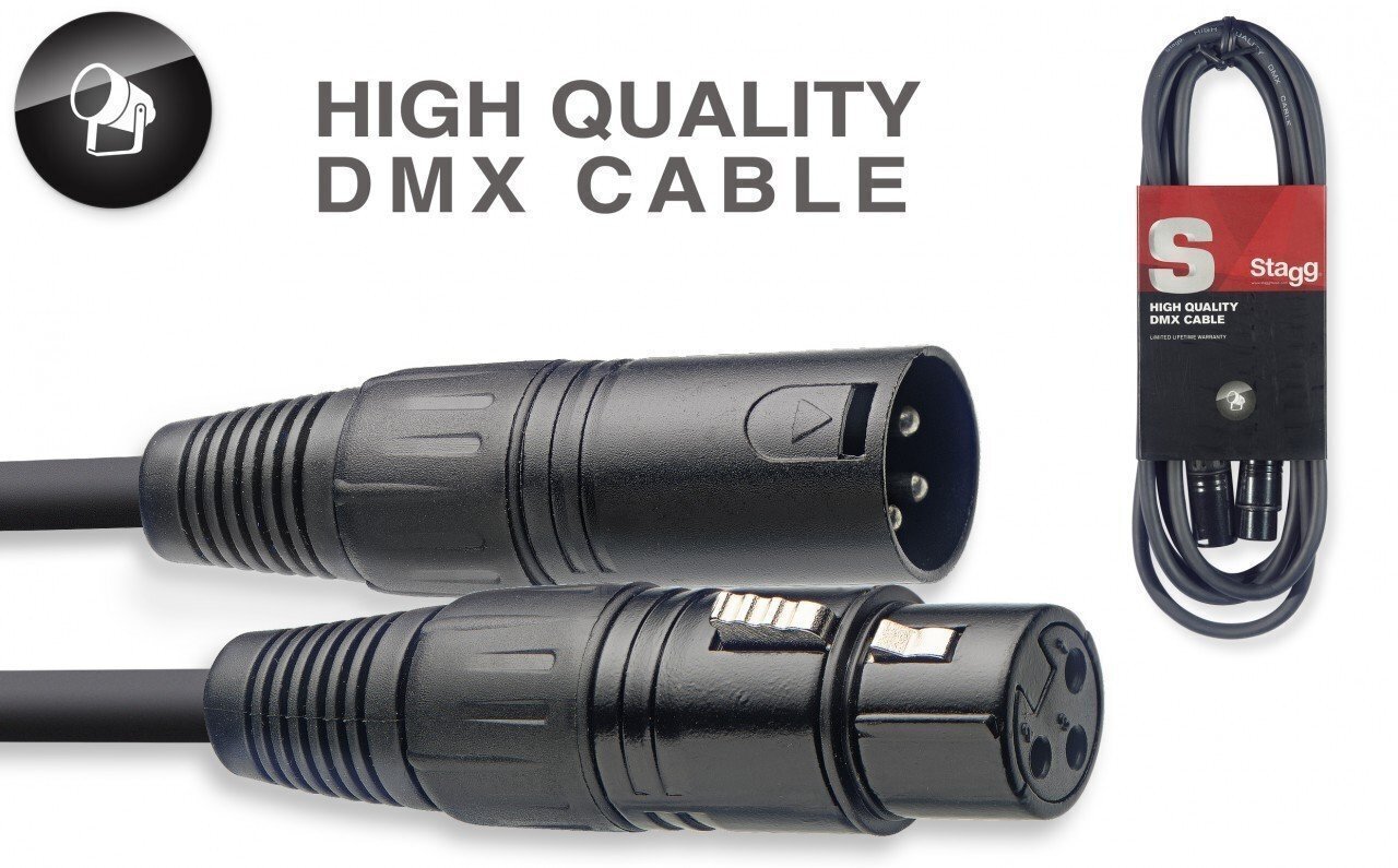 DMX kabelis Stagg SDX5-3, 5m цена и информация | Kabeļi un vadi | 220.lv