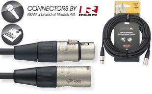 Stagg NMC15R, XLR, 15 м цена и информация | Кабели и провода | 220.lv