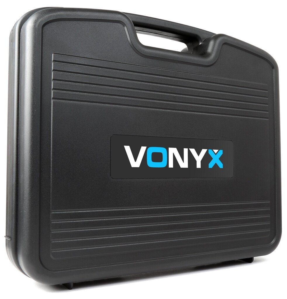 Vonyx WM522B VHF 2-kanālu bezvadu mikrofonu komplekts ar 2 Bodypacks cena un informācija | Mikrofoni | 220.lv