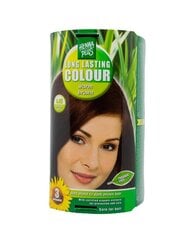 Hennaplus ilgnoturīga matu krāsa ar 9 ekoloģiskiem augu ekstraktiem krāsa Warm brown 4.45 cena un informācija | Matu krāsas | 220.lv