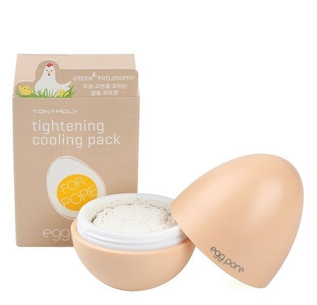 Poras samazinoša un atvēsinoša sejas maska Tonymoly Egg Pore Tightening Cooling Pack, 30 g cena un informācija | Sejas maskas, acu maskas | 220.lv