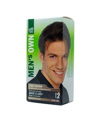 Краска для волос мужская Hennaplus MEN'S OWN цвет light brown, 40мл цена и информация | Краска для волос | 220.lv