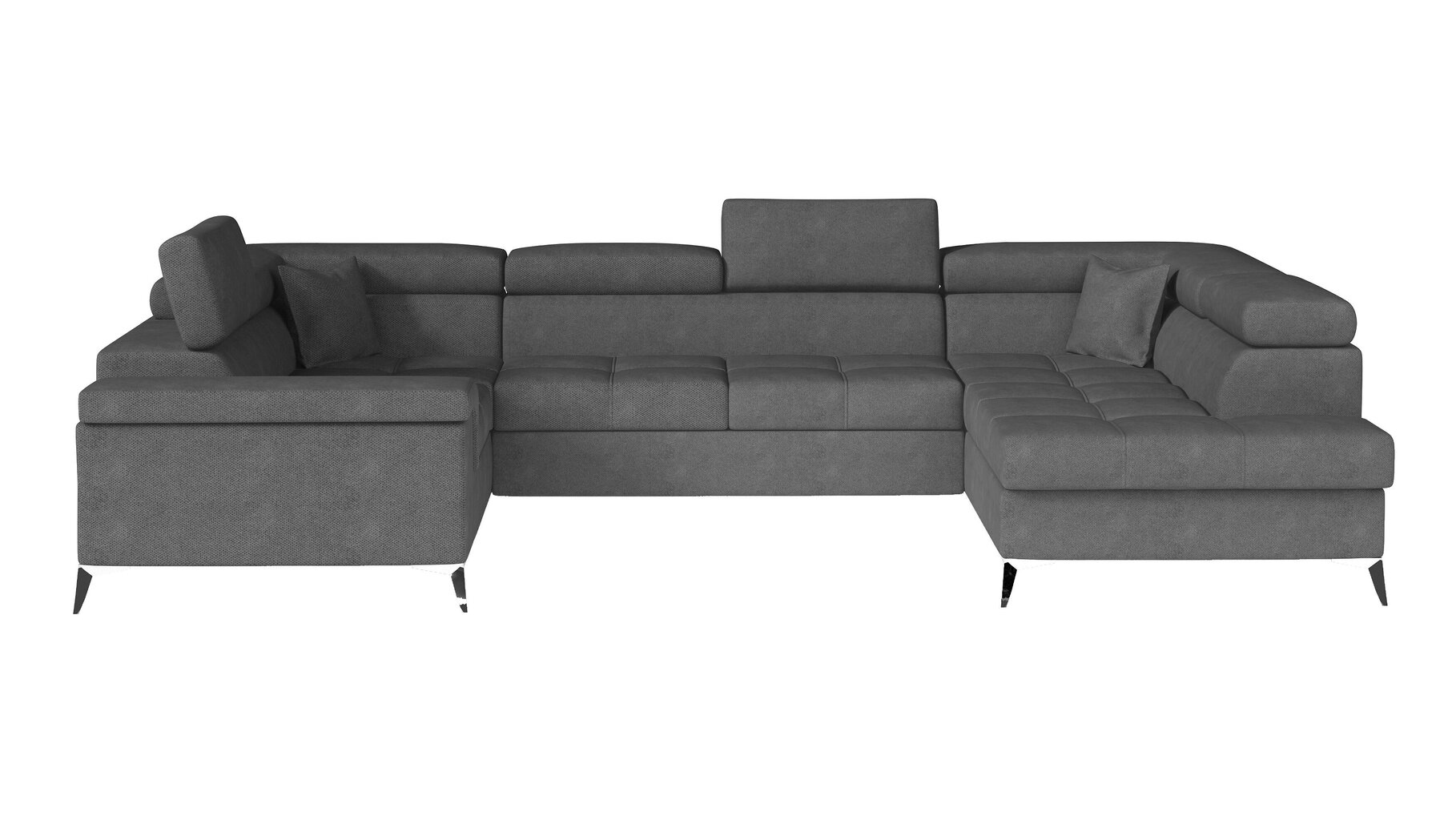 Stūra dīvāns NORE Thiago, tumši pelēks цена и информация | Stūra dīvāni | 220.lv