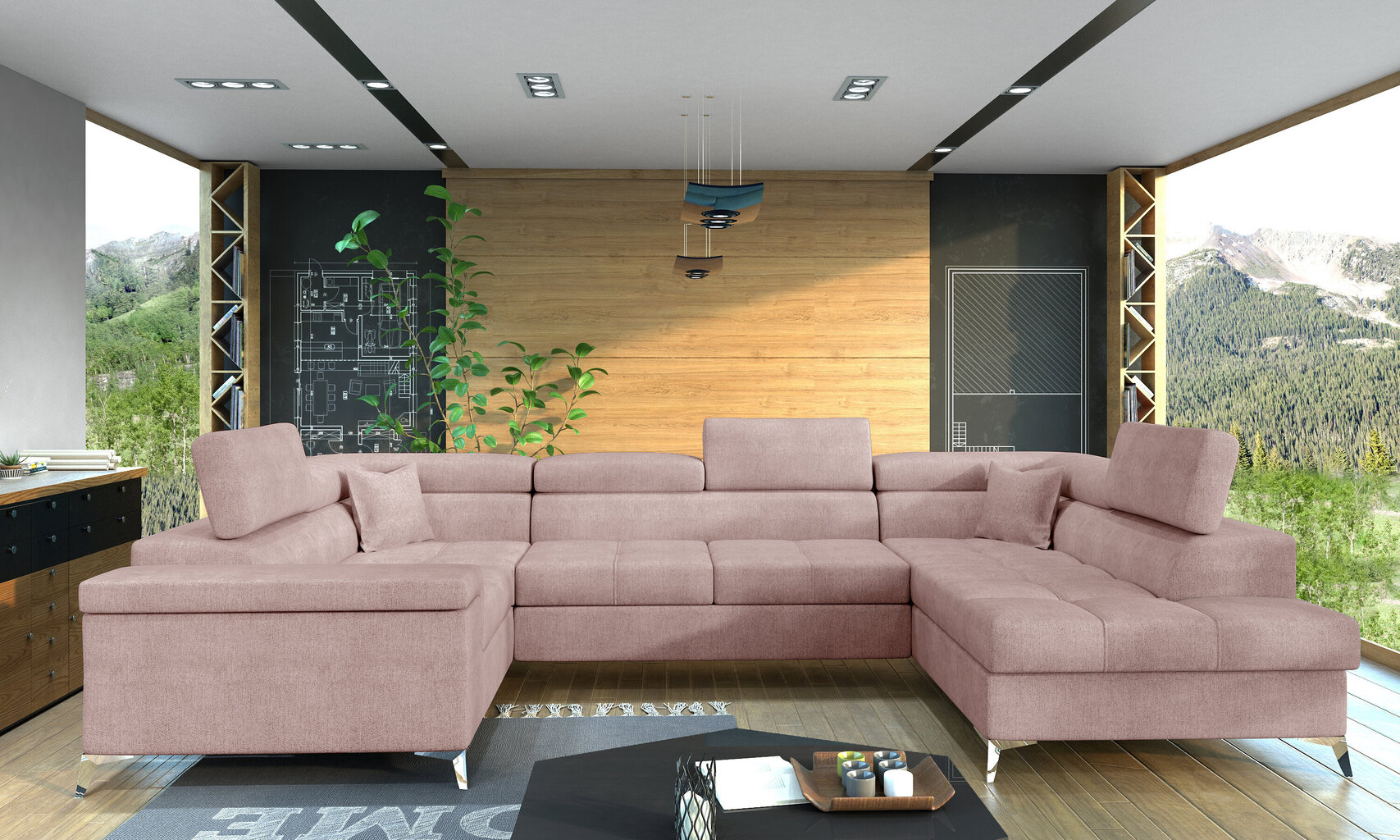Stūra dīvāns NORE Thiago, krēmkrāsas цена и информация | Stūra dīvāni | 220.lv