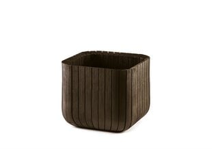 Цветочный горшок Cube Planter L коричневый цена и информация | Вазоны | 220.lv