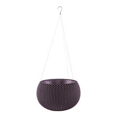 Горшок для цветов Cosy S With Hanging Set, подвесной, темно-фиолетовый цена и информация | Вазоны | 220.lv
