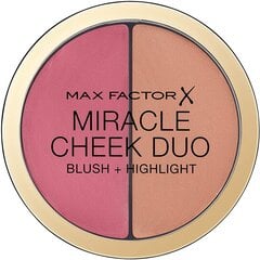 Румяна Max Factor Miracle Cheek Duo (Blush & Highlight) 11 г цена и информация | Бронзеры (бронзаторы), румяна | 220.lv