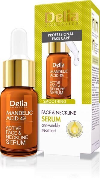 Sejas serums ar mandeļu skābi Delia Cosmetics, 10 ml cena un informācija | Serumi sejai, eļļas | 220.lv