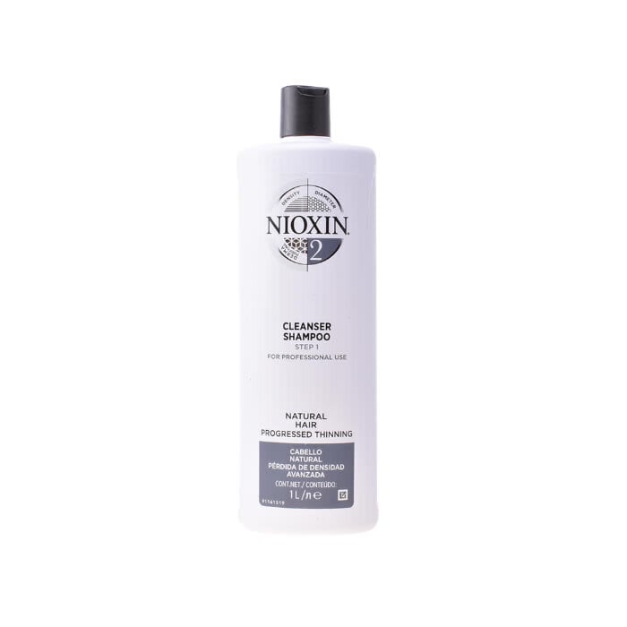 Attīrošs matu šampūns, kas piešķir matiem apjomu Nioxin System 2 1000 ml цена и информация | Šampūni | 220.lv