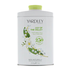 Aromātisks ķermeņa pūderis Yardley London Lily Of The Valley 200 g cena un informācija | Ķermeņa krēmi, losjoni | 220.lv