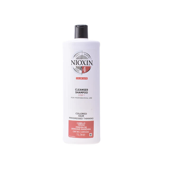 Matu šampūns krāsotiem matiem ar progresējošu matu izkrišanu Nioxin System 4 1000 ml cena un informācija | Šampūni | 220.lv