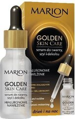 Mitrinošs serums sejai un kaklam ar hialuronskābi Marion Golden Skin Care, 20 ml cena un informācija | Serumi sejai, eļļas | 220.lv