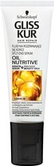 Флюид для секущихся кончиков Schwarzkopf GLISS Oil Nutritive 50 мл цена и информация | Распылите крем-спрей на волосы на расстоянии 20-25 см, расчешите их расческой. | 220.lv