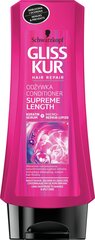 Бальзам Schwarzkopf GLISS KUR Supreme Length 200 ml цена и информация | Бальзамы, кондиционеры | 220.lv