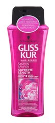 Šampūns Schwarzkopf GLISS KUR Supreme Length 250 ml цена и информация | Шампуни | 220.lv