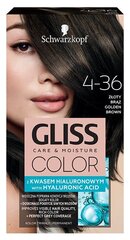 Краска для волос Schwarzkopf Gliss Color 4-36 Golden Brown цена и информация | Краска для волос | 220.lv