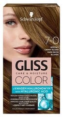 Краска для волос Schwarzkopf GLISS 7-0 DARK BEIGE BLONDE цена и информация | Краска для волос | 220.lv