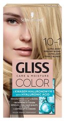 Краска для волос Schwarzkopf Gliss Col. 10-1 Ultra Light Blond цена и информация | Краска для волос | 220.lv
