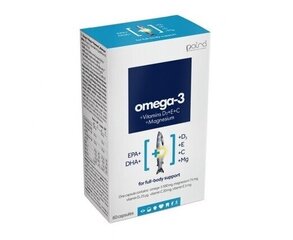 Omega-3+Vitamins D3+E+C+Mg, kaps. N60 цена и информация | Витамины, пищевые добавки, препараты для хорошего самочувствия | 220.lv