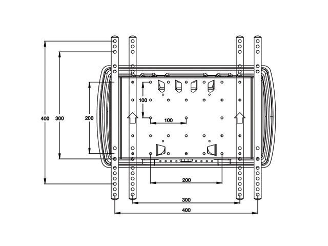 Multibrackets M VESA Super Slim Tilt & Turn 32-65” cena un informācija | TV kronšteini | 220.lv