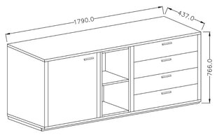 Kомод NVAT6 цена и информация | Комоды | 220.lv