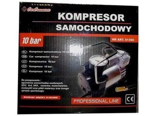 Automobiļa gaisa kompresors 12V 10 bar cena un informācija | Auto 12V el. piederumi | 220.lv