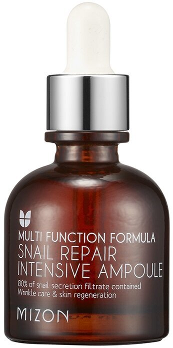 Sejas serums ar gliemežu sekrēciju Mizon Multifunctional Formula Snail Repair Intensive Ampoula 30 ml cena un informācija | Serumi sejai, eļļas | 220.lv