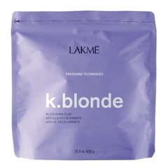 Matu balinošs krēms - māls Lakme K.blonde Bleaching Clay 450 g cena un informācija | Matu krāsas | 220.lv