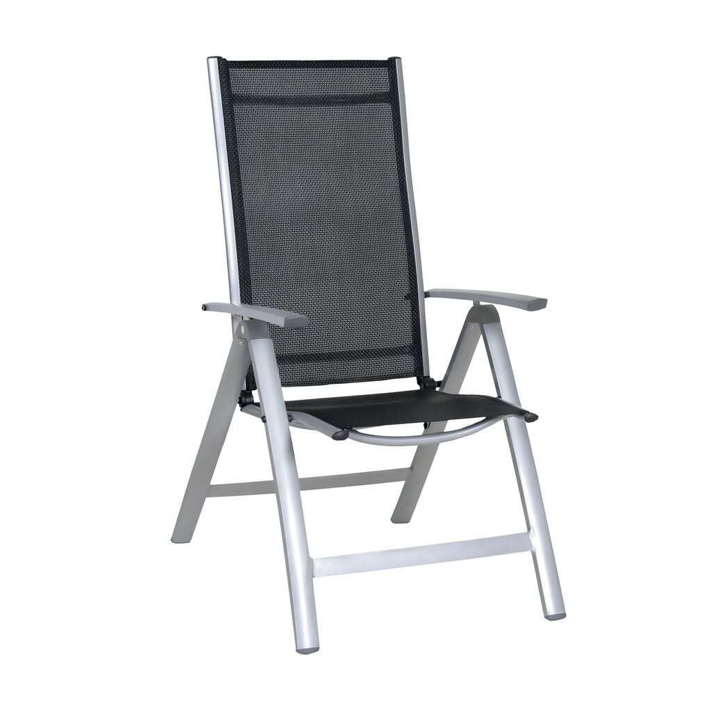 Dārza krēsls MIR-T972, melns/pelēks cena un informācija | Dārza krēsli | 220.lv