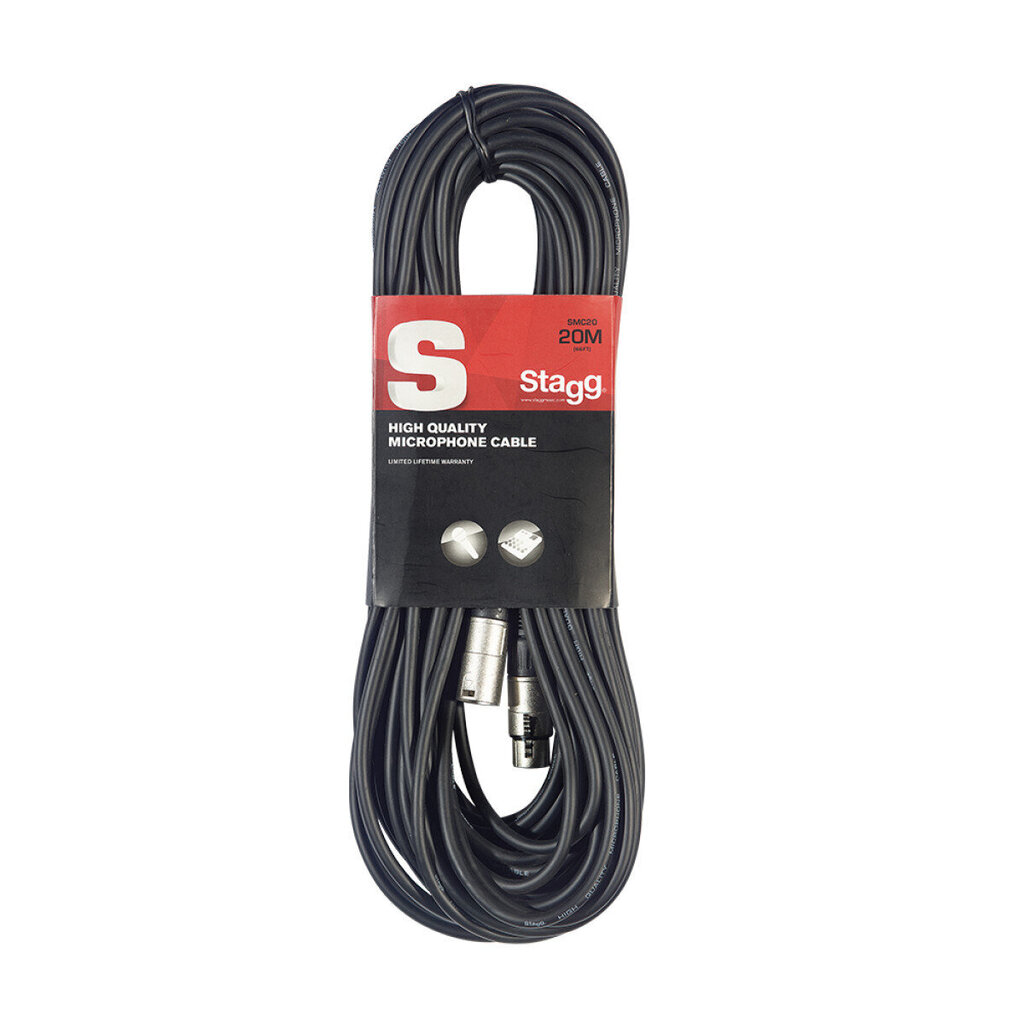 Stagg SMC20, XLR, 20 m cena un informācija | Kabeļi un vadi | 220.lv