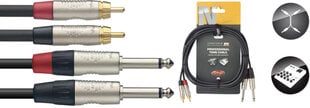 Stagg, Aux 3.5 mm/RCA/Aux 6.35 mm, 1.5 m cena un informācija | Kabeļi un vadi | 220.lv