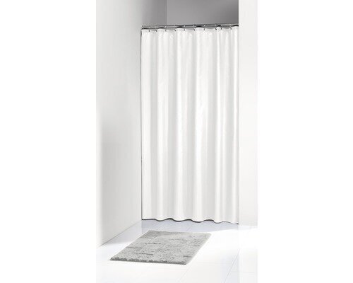 "ELEMENTALS" Opaque White dušas un vannas aizkars цена и информация | Vannas istabas aksesuāri | 220.lv