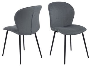 Комплект 2 стульев Evelyn, серый цена и информация | Стулья для кухни и столовой | 220.lv
