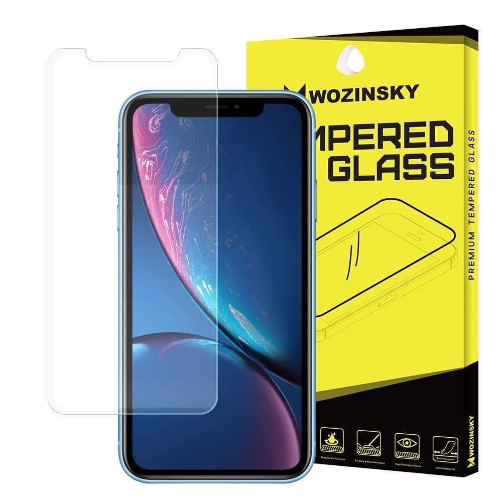 Aizsargstikliņš Wozinsky piemērots Apple iPhone XR цена и информация | Ekrāna aizsargstikli | 220.lv