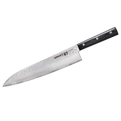 Samura DAMASCUS 67 Универсальный Кухонный нож Шевповора 240 мм из AUS 10 Дамасской стали 61 HRC (67-слойный) цена и информация | Ножи и аксессуары для них | 220.lv