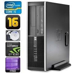 HP 8100 Elite SFF i5-750 16GB 1TB GT1030 2GB DVD WIN10Pro cena un informācija | Stacionārie datori | 220.lv