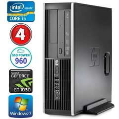 HP 8100 Elite SFF i5-750 4 ГБ 960SSD GT1030 2 ГБ DVD WIN7Pro цена и информация | Стационарные компьютеры | 220.lv