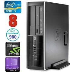 HP 8100 Elite SFF i5-750 8GB 960SSD GT1030 2GB DVD WIN10Pro цена и информация | Стационарные компьютеры | 220.lv