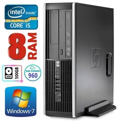 HP 8100 Elite SFF i5-750 8 ГБ 960SSD+500 ГБ NVS295 DVD WIN7Pro цена и информация | Стационарные компьютеры | 220.lv