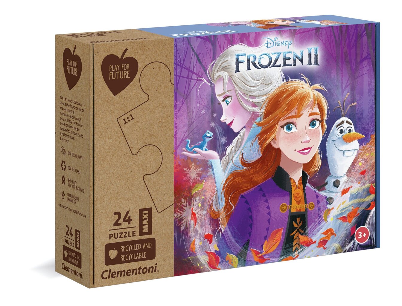 Puzle Clementoni Ledus sirds 2 (Frozen 2), 24 d. цена и информация | Puzles, 3D puzles | 220.lv