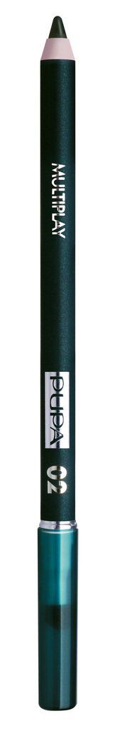 Acu kontūrzīmulis Pupa Multiplay, 02 Electric Green, 1,2 g cena un informācija | Acu ēnas, skropstu tušas, zīmuļi, serumi | 220.lv
