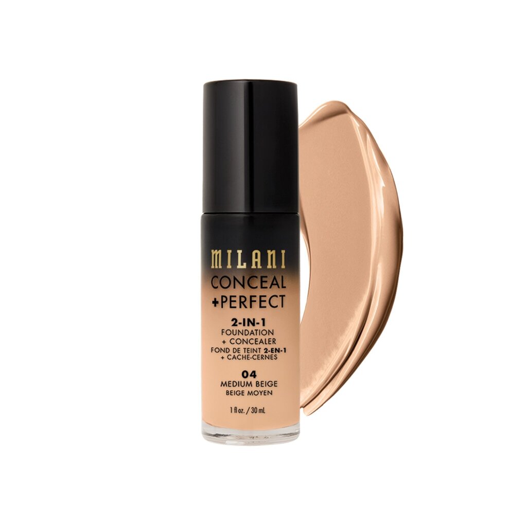 Milani Tonālais krēms Conceal + Perfect 2-in-1 04 - Medium Beige cena un informācija | Grima bāzes, tonālie krēmi, pūderi | 220.lv