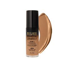 Milani Tonālais krēms Conceal + Perfect 2-in-1 - 09A - Natural Tan cena un informācija | Grima bāzes, tonālie krēmi, pūderi | 220.lv