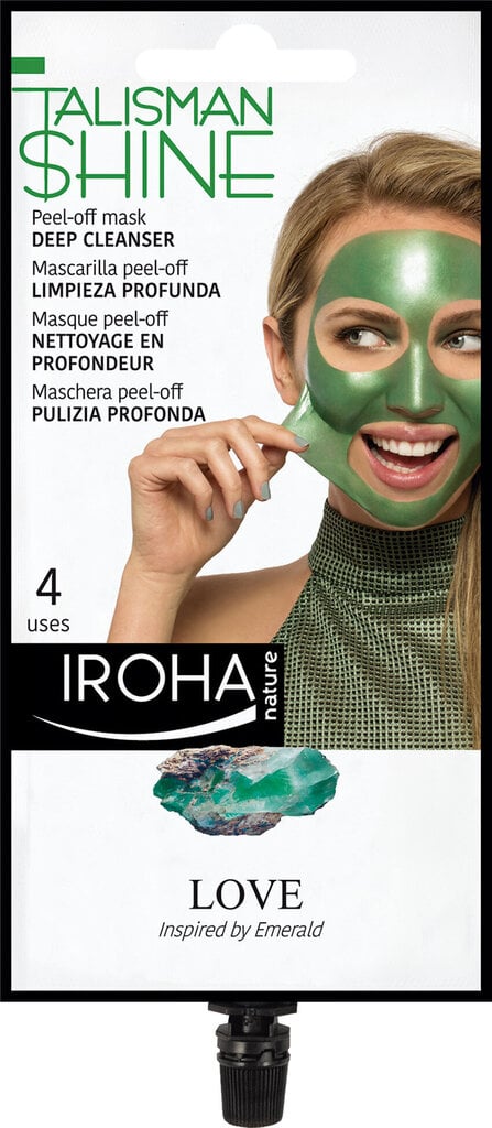 Attīroša sejas maska ar Iroha Talisman Collection Green, 4 reizēm цена и информация | Sejas maskas, acu maskas | 220.lv