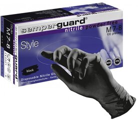 Одноразовые нитриловые перчатки SEMPERGUARD STYLE, размер M, 100 шт. цена и информация | Первая помощь | 220.lv